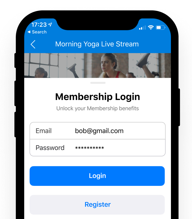 myFitApp@home Monetize your content with digital memberships or use for retention