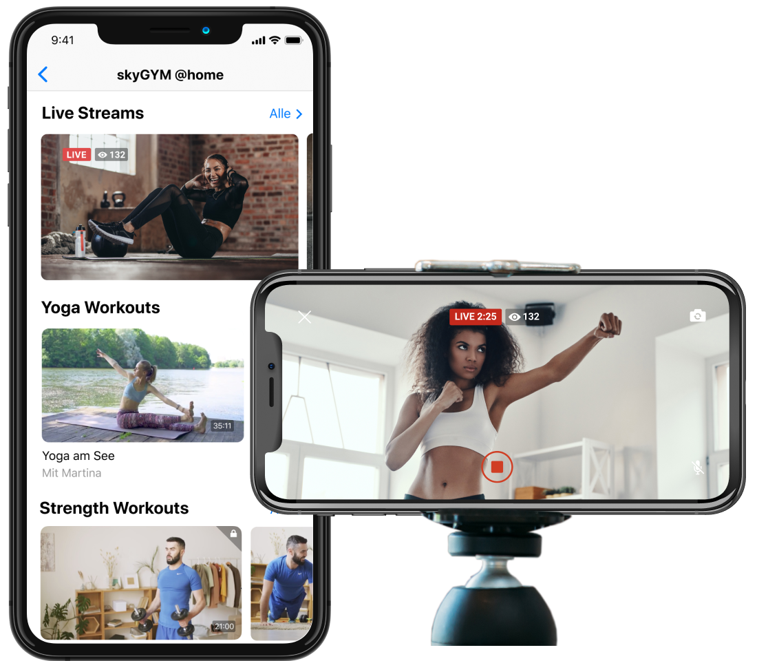 myFitApp@home Live Streaming and Video on Demand for fitness