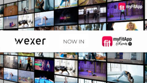 WEXER UK Still image Vorschau Video Content: Wexer and myFitApp@home Logo