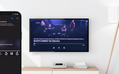 Stream workouts at home with Chromecast and Airplay