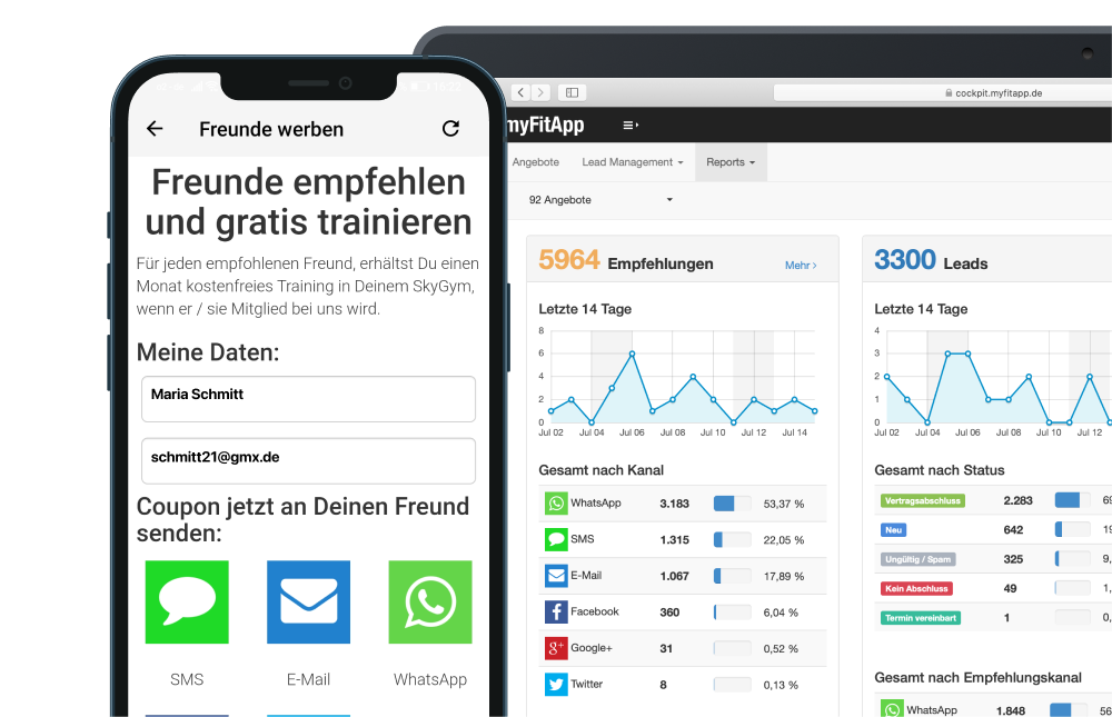 Lead Generierung Freund werben Freunde Lead generation generierung