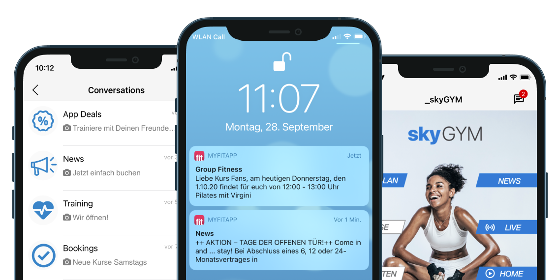 Marketing Automation Marketing Automation Module Messages Communication myFitApp