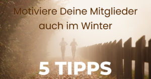 Facebook Wintermotivation Mitglieder Fitness: Winter / Herbst Bild zwei Personen beim Joggen draußen