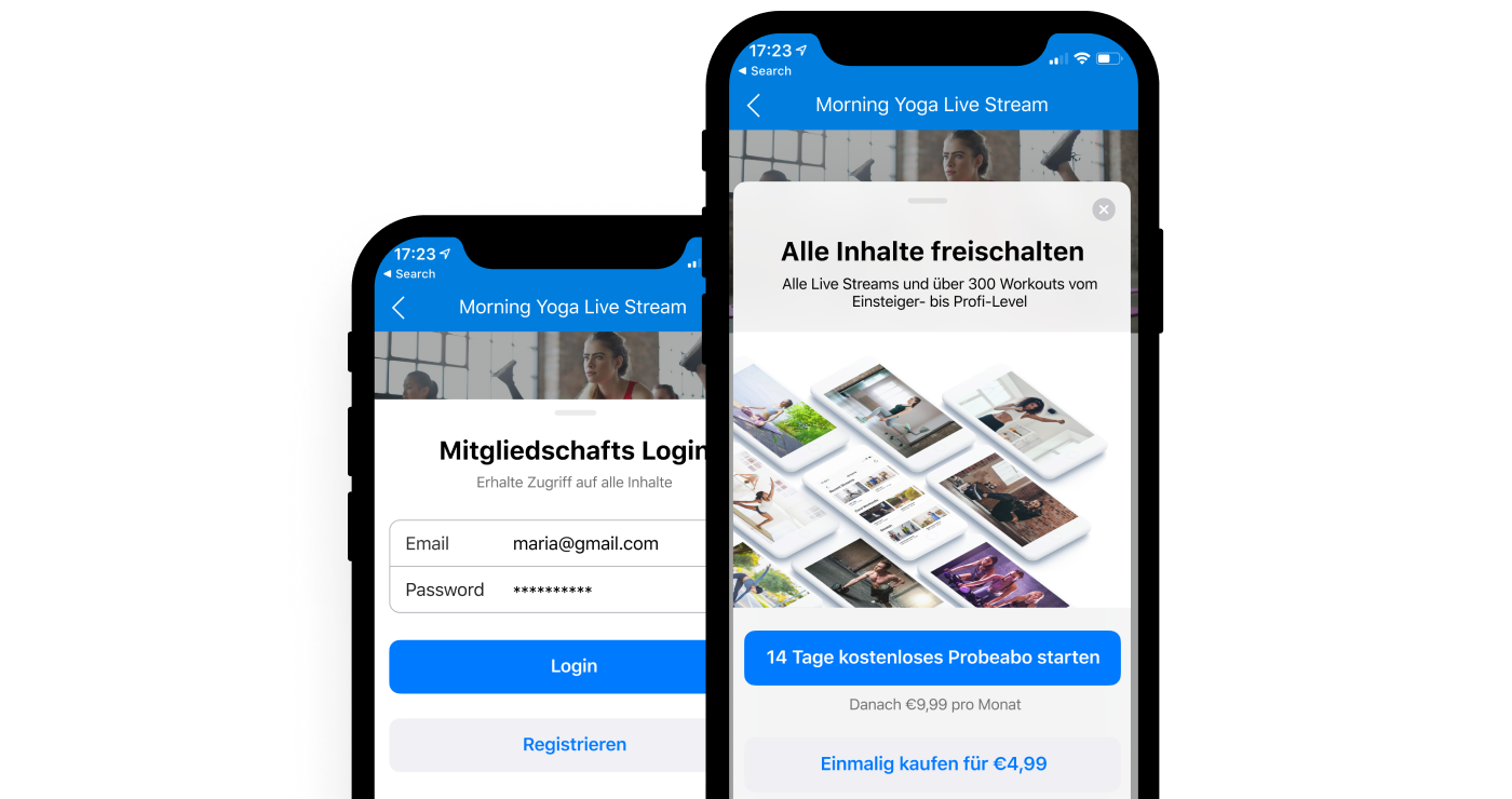 In-App Käufe und Monetarisierung Paywall