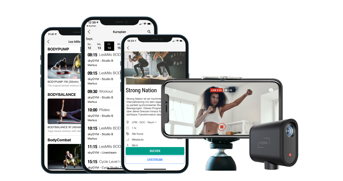 myFitApp@home Livestream On-Demand In-App KäufeSolutions myFitApp boilerplate