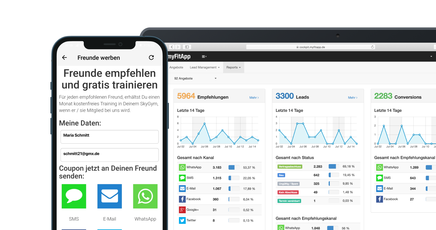 Lead Generierung Solutions myFitApp