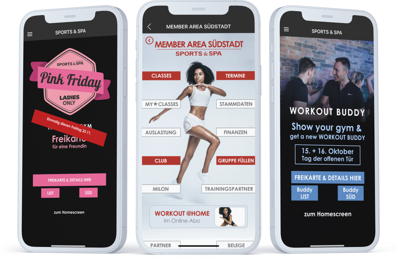 App Stories Sports & Spa Customers Kunden