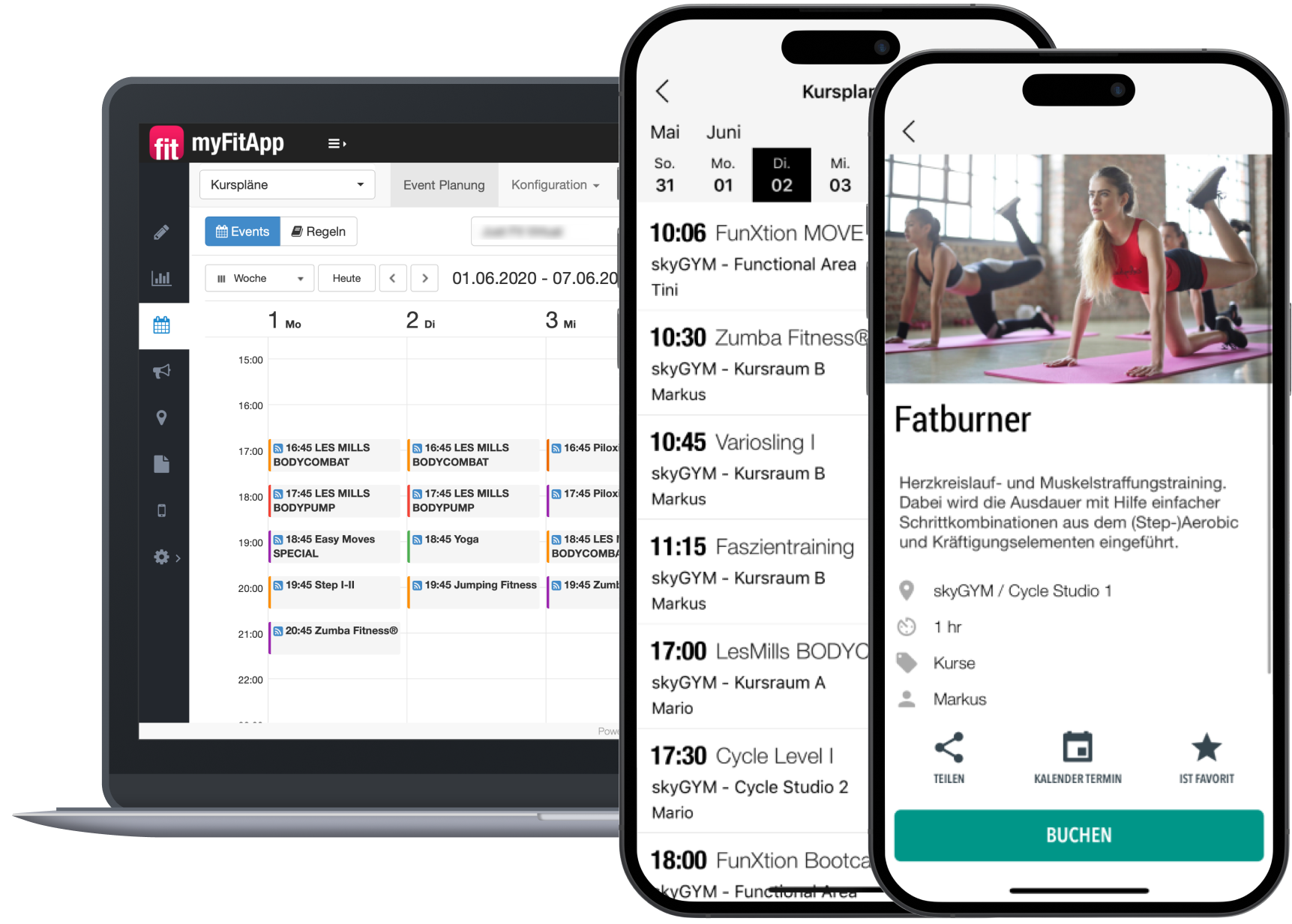 Event Kalender und Buchungen Eine App für alles was ein Mitglied braucht - Alle Möglichkeiten an Integrationen, die in die App eingebaut werden können. Von Partner, über Kursbuchungen uvm.