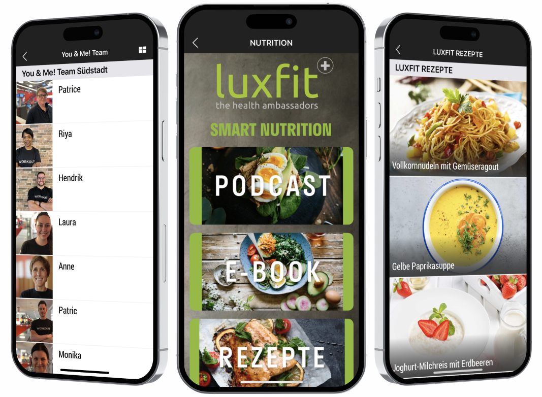 Content Marketing Content Marketing myFitApp Screens