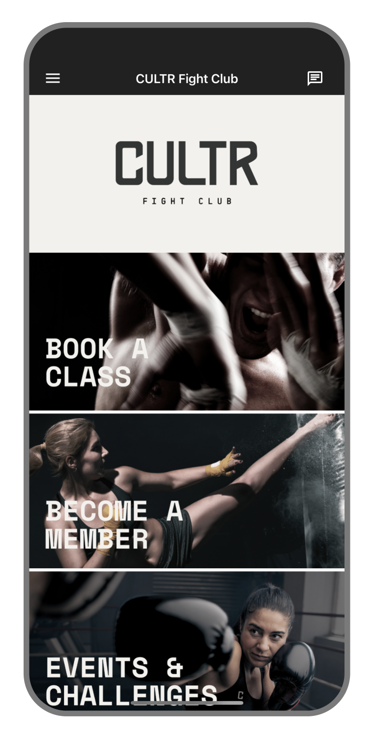 CULTR fight club iphone homescreen