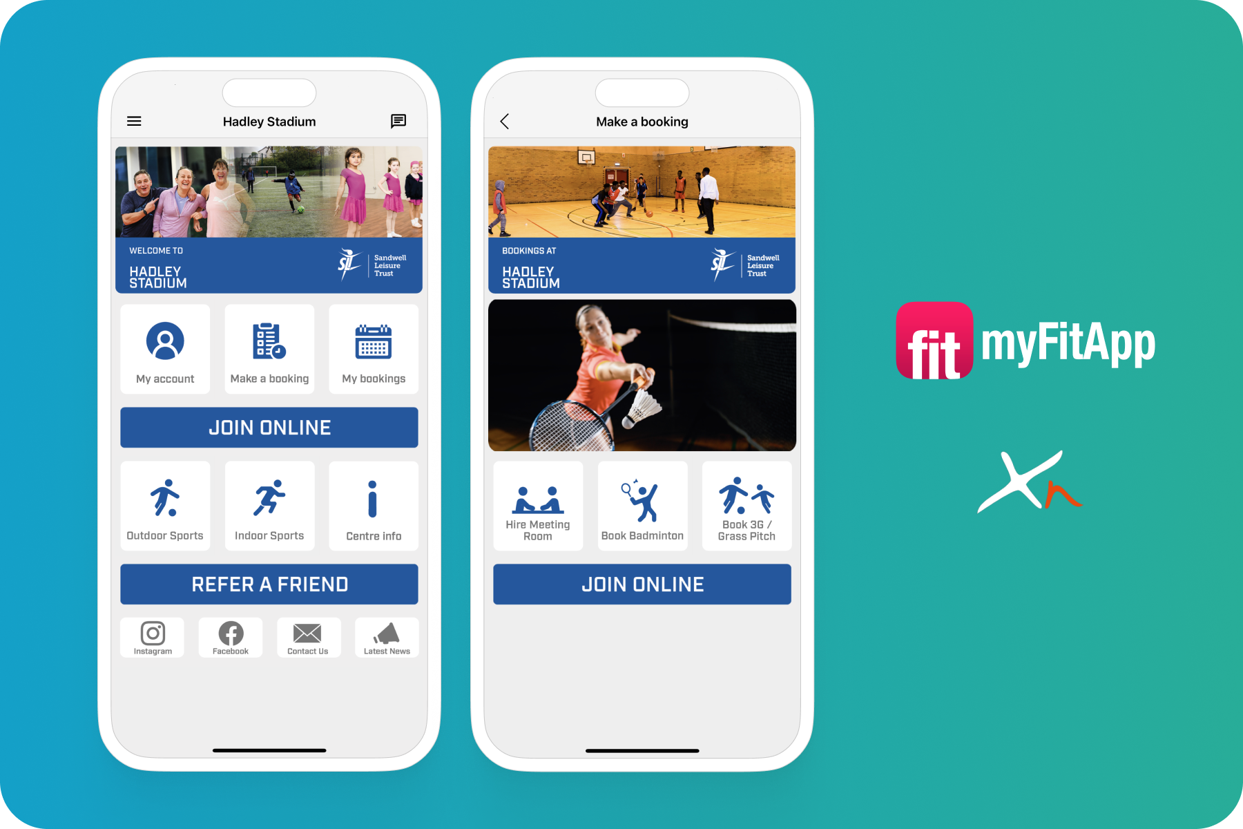 myFitApp XN Leisure iphone member app